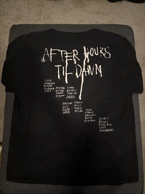 THE WEEKND AFTER HOURS TIL DAWN MEXICO CITY 2023 TOUR SHIRT XL RARE OFFICIAL XO!