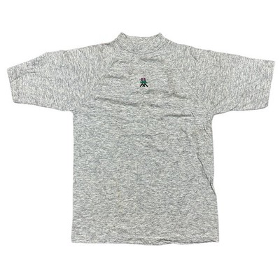 Vintage Samar Single Stitch T-Shirt Made In Italy Bestickt Grau Herren Large