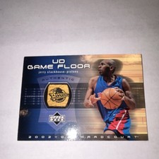 Upper Deck 2002-03 Jerry Stackhouse Game Floor Detroit Pistons Card