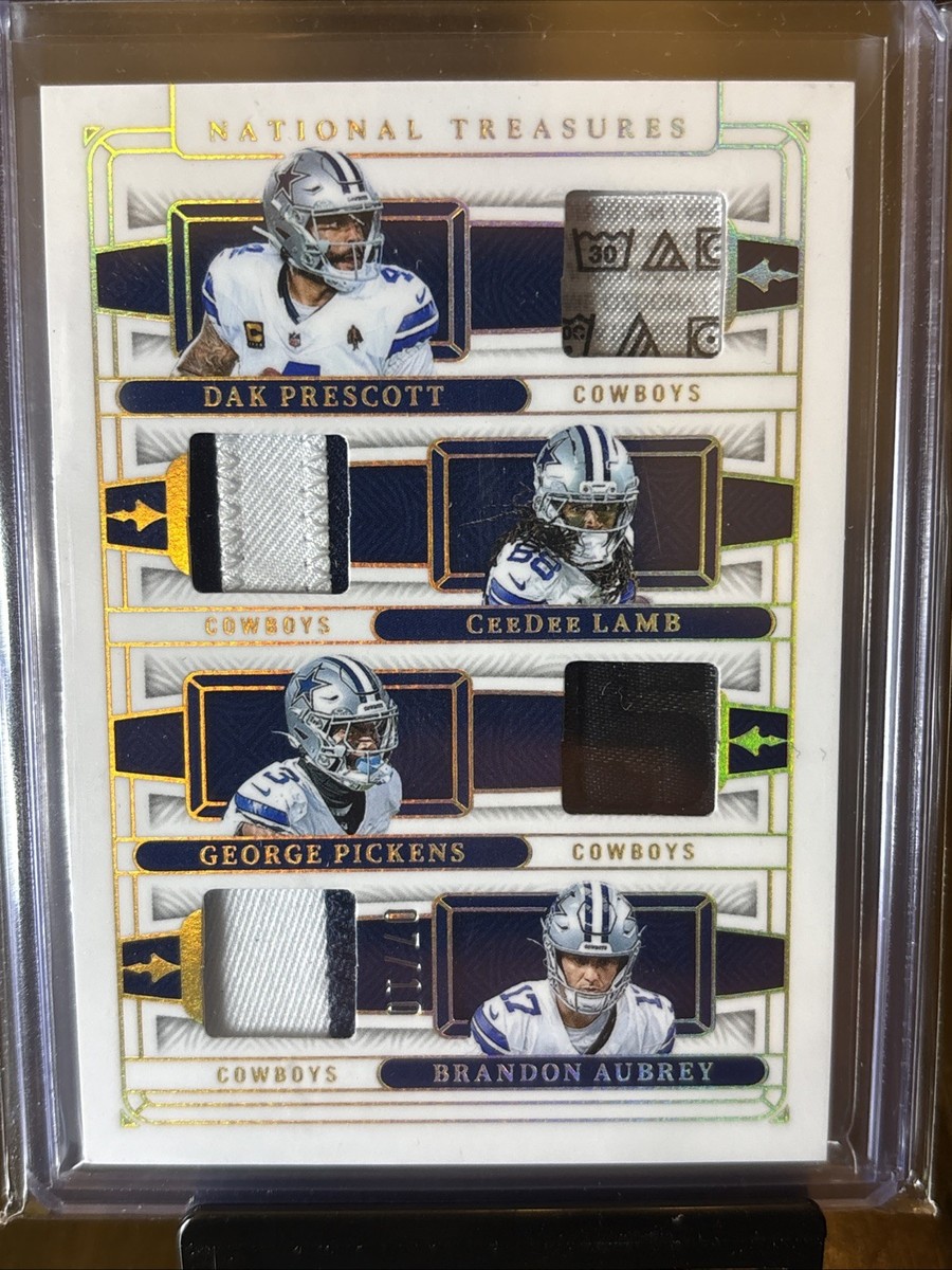 2025 National Treasures Dak Prescott CeeDee Lamb George Pickens