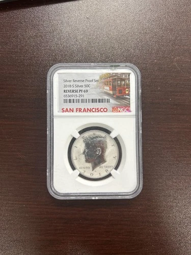 2018-S Reverse Proof Silver Half Dollar 50c NGC PF69