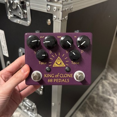 68 Pedals King of Clone Dual Overdrive Guitar Pedal Klon Style | eBay