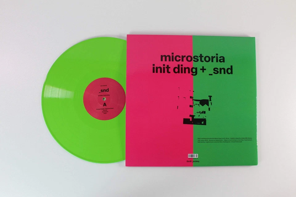 Microstoria - init ding + _snd (Remastered) on Thrill Jockey Pink & Green Vinyl Foto 3 de 3