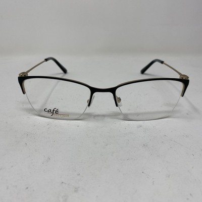 CAFE BOUTIQUE EYEWEAR CB1090 C3 52-18-135 BLACK GOLD EYEGLASSES BF76