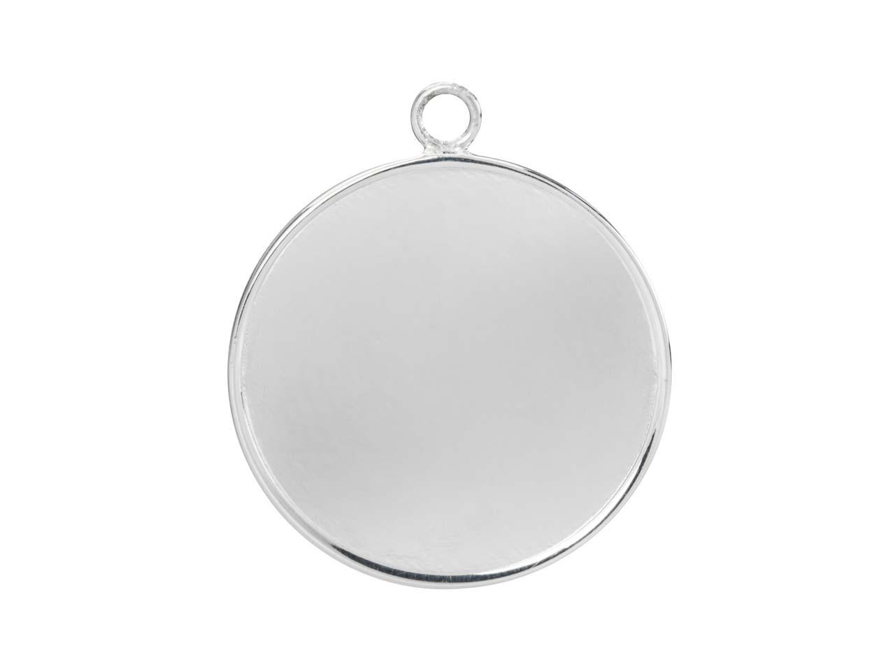 Sterling Silver Round Locket Insert Blank 18mm Pendant Jewellery Making Stamping