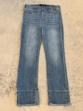 Liverpool Jeans Womens 2/26 Blue Denim Medium Wash Skinny Crop High Rise Pull On