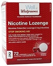 Nicotine Lozenge 2 mg Cherry 72 Count New