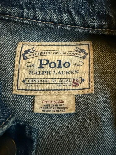 Polo Ralph Lauren Small Trucker Patch Jacket RRL  Preppy Patchwork VTG Nautical image 4