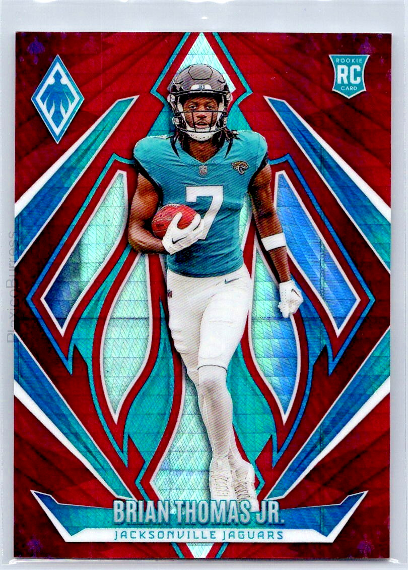 Brian Thomas Jr. 2024 Panini Phoenix Red Hyper #164 Rookie RC Jaguars SP 140