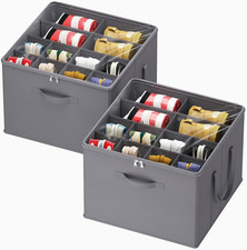 Shoe Storage Organizer for Closet, Fabric Large Shoe Box Storage Containers with