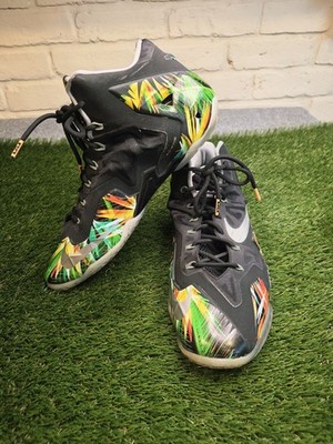 Nike LeBron 11 XI Everglades Black Floral James Men's Size 13 [616175-006]