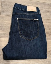 SEVEN 7 WOMEN'S JEANS HIGH RISE SKINNY TUMMY LESS  STRETCH SIZE 12 "BIRCH" BLUE
