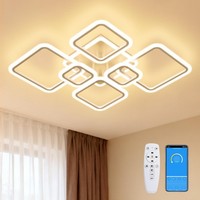 148W Led Deckenlampe Dimmbar Deckenleuchte Wohnzimmer Mit Fernbedienung Badlampe