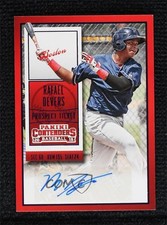 2015 Panini Contenders Prospect Ticket Blue Foil Rafael Devers #32 Auto 0it8