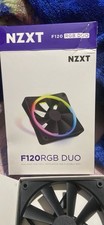 NZXT F120 RGB DUO 120mm Black Multicolor RGB Case Fan 4-Pin 1800RPM RF-D12SF-B1