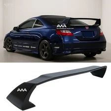 Fits 06-11 Honda Civic 2DR Coupe Unpainted Mugen Style RR Trunk Wing Spoiler