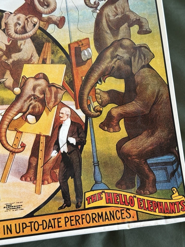 VTG Parker Brothers Ringling Bros Circus Jigsaw puzzle -500 pcs-Elephants Fair - Image 4 of 4