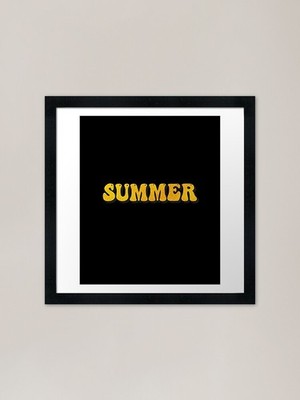 Sommer individueller Name Design ool pe gerahmtes Wandbild Poster Leinwanddruck Bild