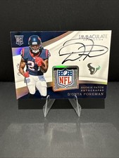 2017 Immaculate Donta Foreman RPA 1/1 NFL SHIELD 🔥 RC Auto Texans