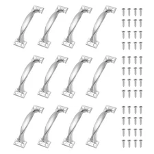 12 Pcs Door Handles, 3.9" Hardware Handle Pull with Screw, Silver