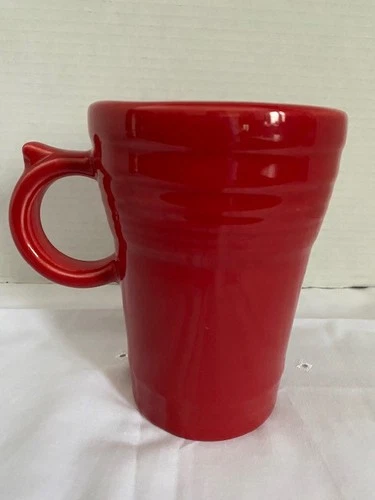 Fiesta Scarlett Red Latte Coffee Tea Mug Cup Tall 18oz RETIRED Fiestaware EUC