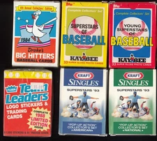10 Vintage Small Sets  -  84 Drake's Big Hitters - 87 KAYBEE Superstars  + 8