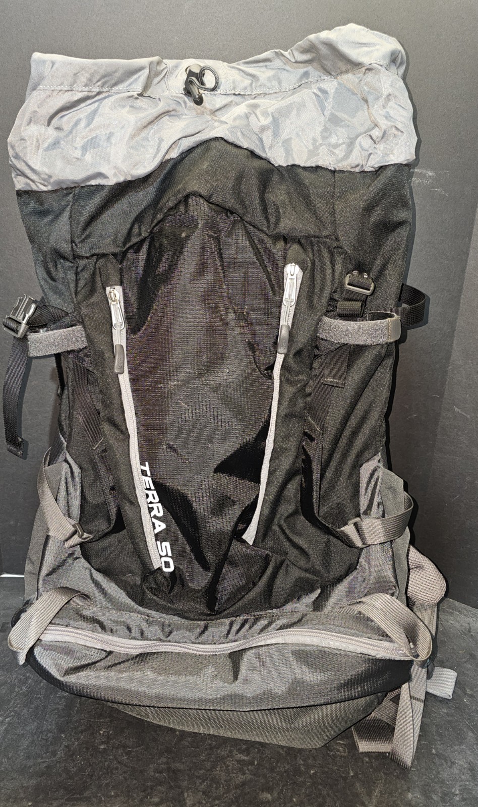 North Face Terra 50 Gray 50L Hiking Backpack External Pockets Hip Belt Support! thumbnail 14