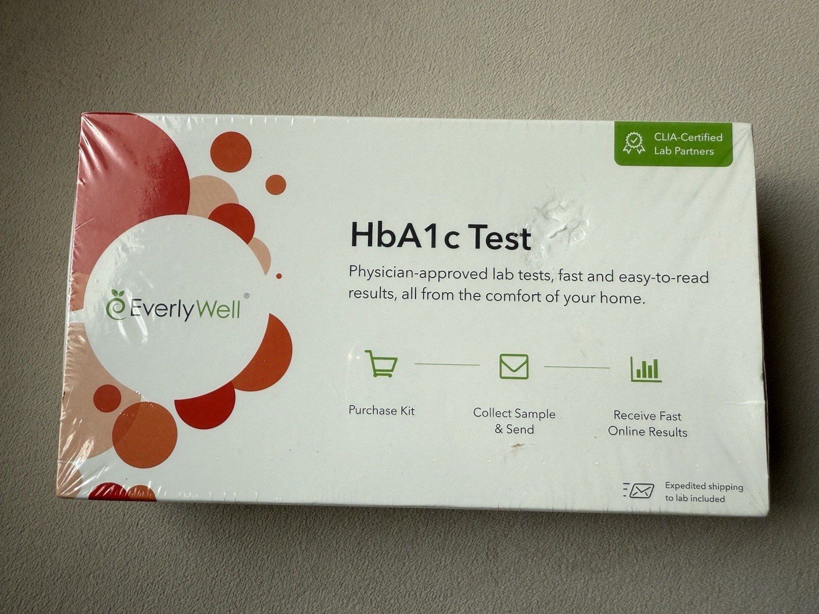 EverlyWell HbA1c Test Diabetes At-Home Test Kit