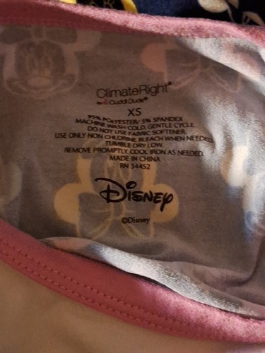 4 Tops 4/5 Girls A Minnie Mouse Pj, Long Sleeve Blck, Navy Tank & Butterfly Tank - Picture 17 of 24