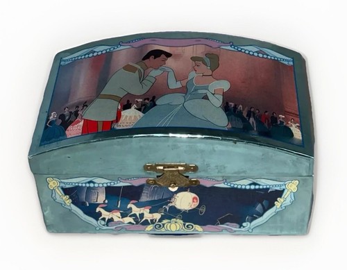 VTG Disney Dancing Cinderella-Prince Jewelry Music Box So This is Love RARE
