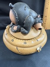 Vintage Black Bear Honey Pot With Bees Kitche...