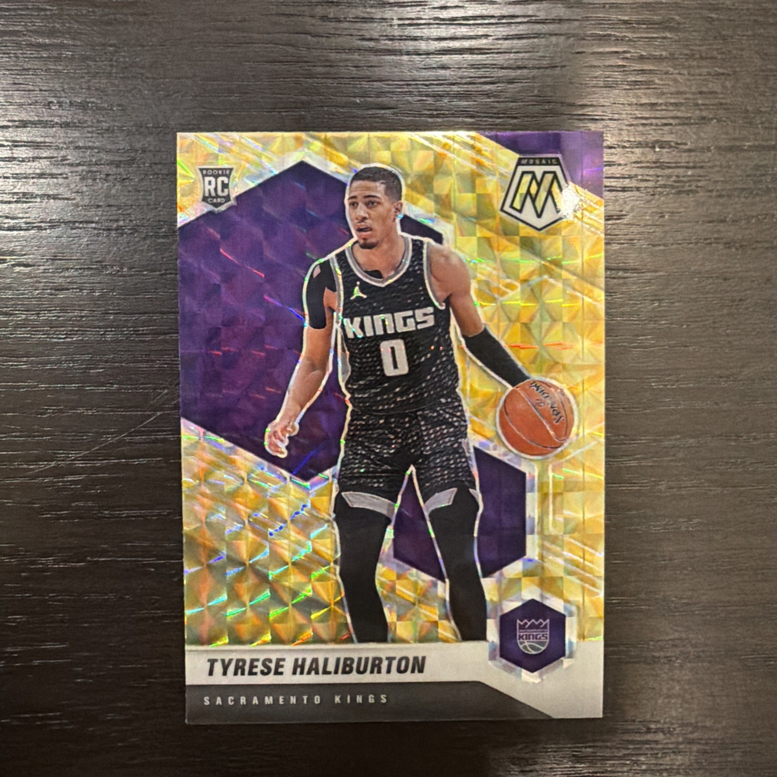 2020-21 Panini Mosaic - Rookie Tyrese Haliburton #204 Reactive Yellow Prizm (RC)