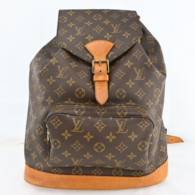 Authentic Louis Vuitton Monogram Montsouris GM Backpack M51135 P4718YY709