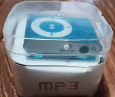 Mini Clip Blue MP3 Music Player w/ 2 GB Micro SD Card USB Portable