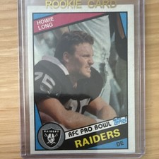 Topps 1981 Howie Long Rookie #111 Los Angeles Raiders Football Card. rookie card picture