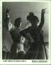 Press Photo Flamenco dancers JosÃƒÂ© Greco & Nana Lorca - lrp16262