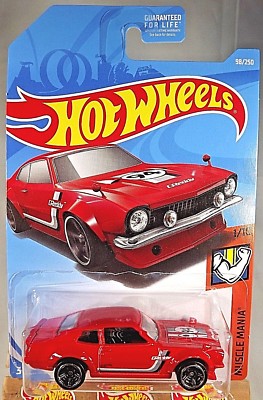 2019 Hot Wheels #98 Muscle Mania 1/10 CUSTOM FORD MAVERICK Red w/Black MC5 Spoke