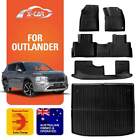 <!--F#f_0-->Floor Mats Boot Liner for Mitsubishi Outlander ZM Petrol 7 Seats 21-25 Cargo Car<!--F/-->