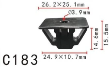 20pcs Fit Honda 91635SM4003 Headlight Retainer