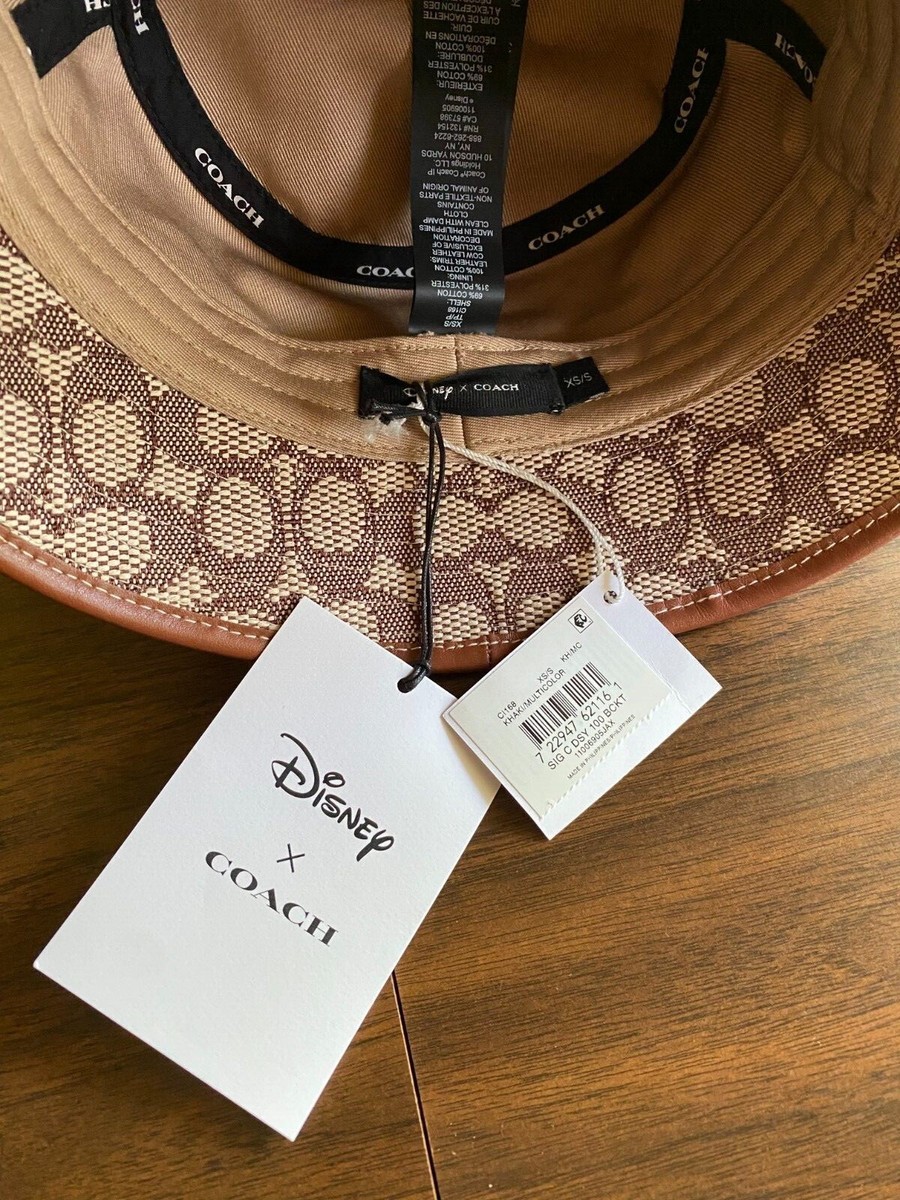 Disney X Coach Signature Jacquard Bucket Hat EPCOT Flower