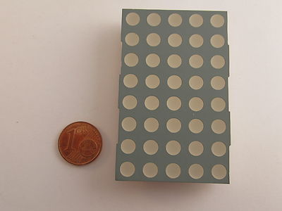 60,8mm (2,4'') 5x8 Dot Matrix Display Kingbright TA24-11EWA, rot, gem. Anode 