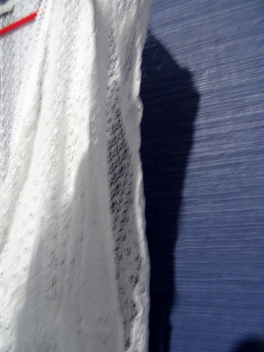 XL White sheer lace OASIS sleeveless v-neck dress new - Picture 10 of 15