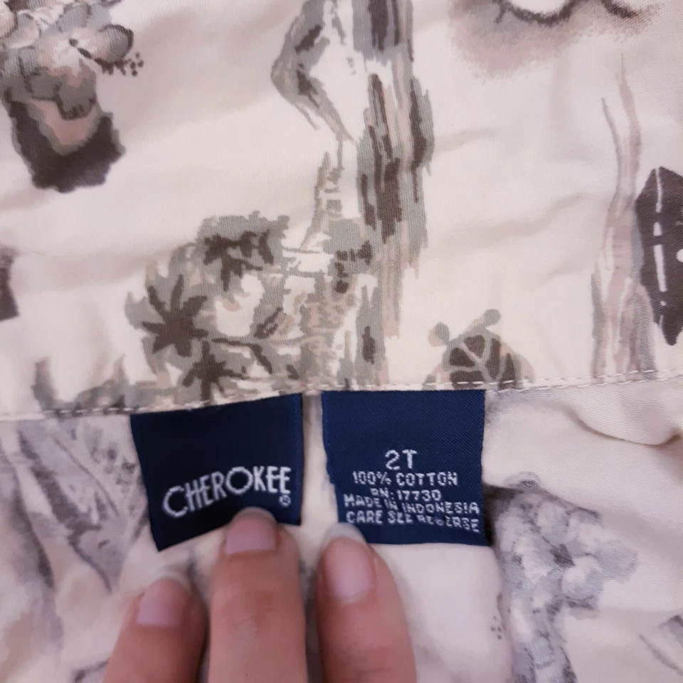 CAMISA CHEROKEE TALLA 2T NIÑOS MARRÓN BOTTON UP MANGA CORTA Foto 2 de 4