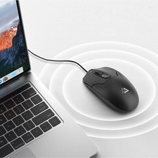 High-Sensitivity 1000 DPI USB Mouse - Wired Optical Scroll Wheel Plug and Play