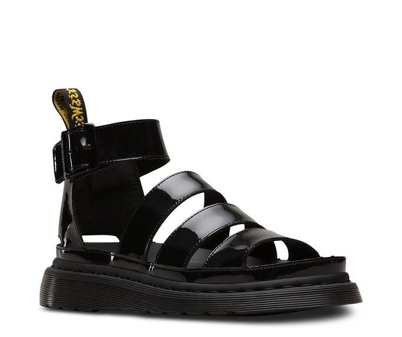 Dr Martens Sandals Clarissa Black 2 Patent Lamper 24822001
