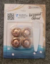 Facial Hair Remover Replacement Heads, Generation 1 Single Halo, 18K Gold-Plated