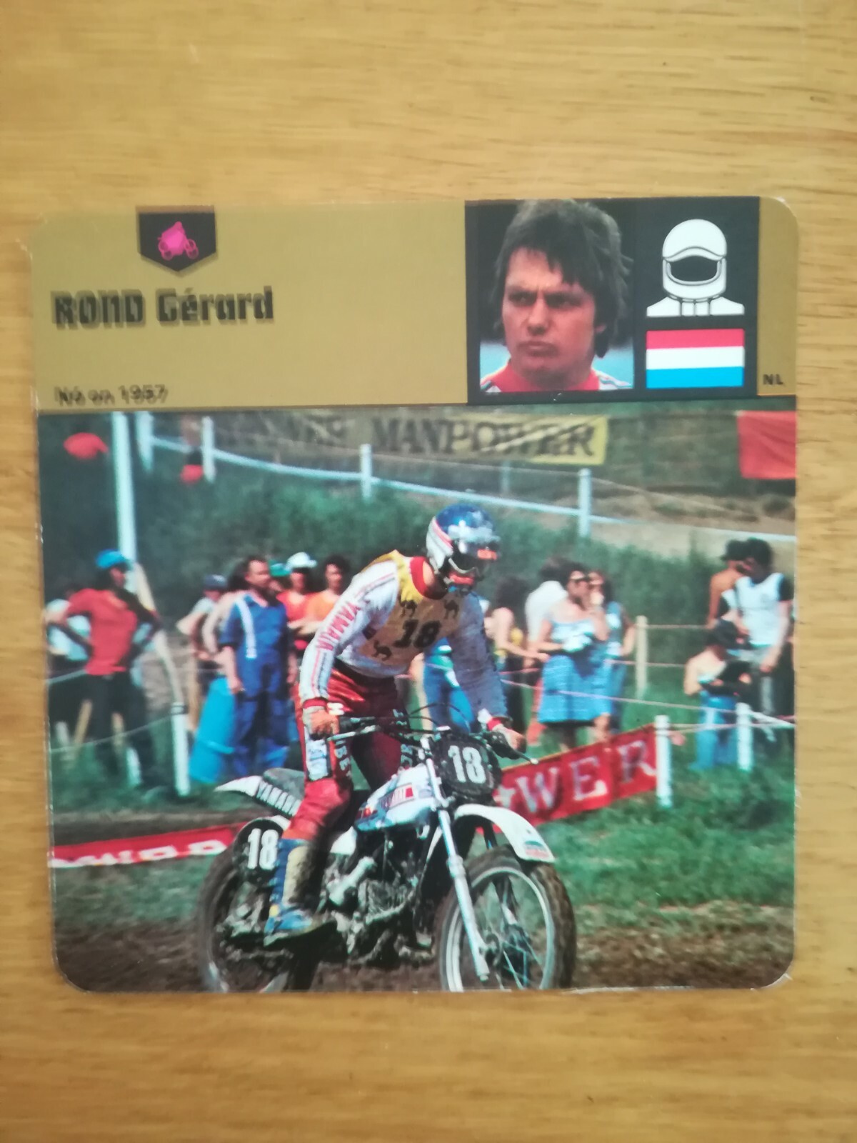 Fiche Moto Pilote Card 12 x 12,5 cm - Gérard Rond | eBay