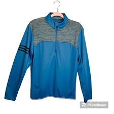 Adidas Golf Jacket Men's Sz. S Quarter Zip Pullover Gray Heather Athletic