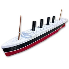 RMS Lusitania Model Ship 1 Ft Long By TitanicToyCo - Titanic Toys For Kids
