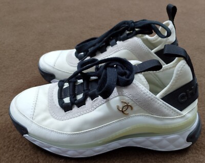 新品未使用☆CHANEL スニーカーLOW TOP TRAINER LogoCC size37.5 CHANEL White Sneakers runners trainers CC Logo, 37 | eBay